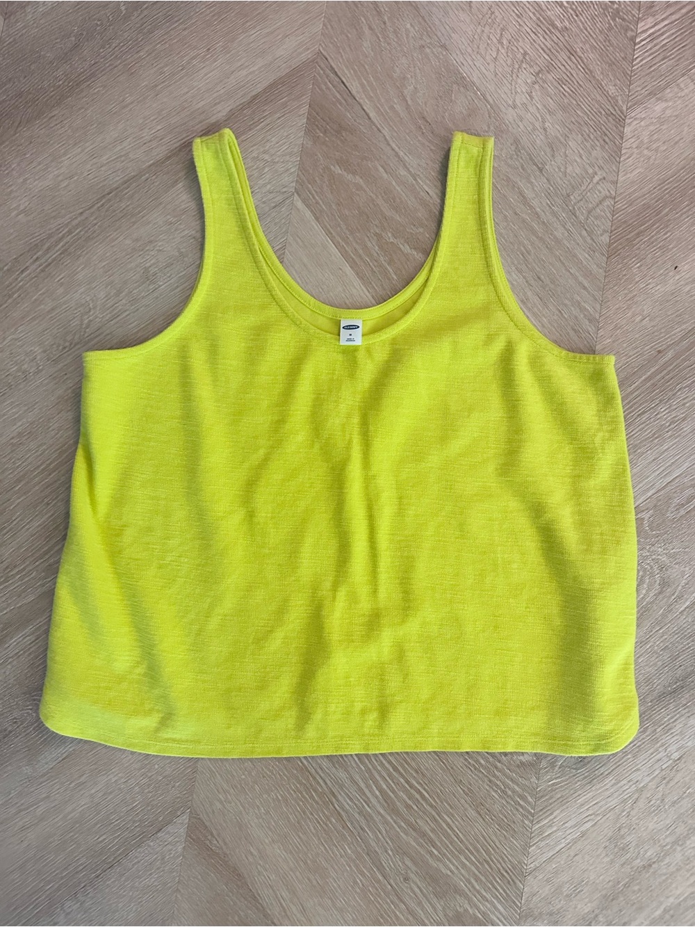 Old Navy Crop Tank Top - Neon Yellow -